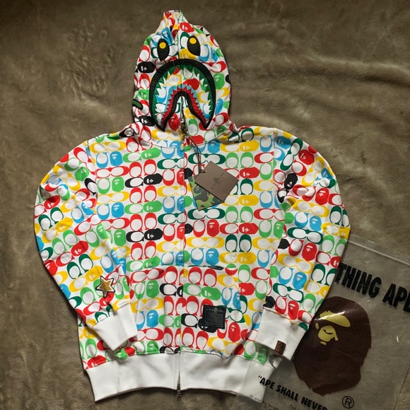 coach bape crewneck